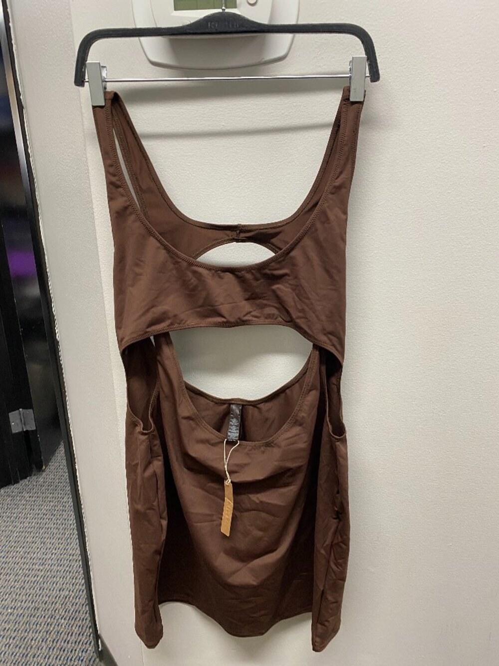 SKIMS Mini Dress in Brown